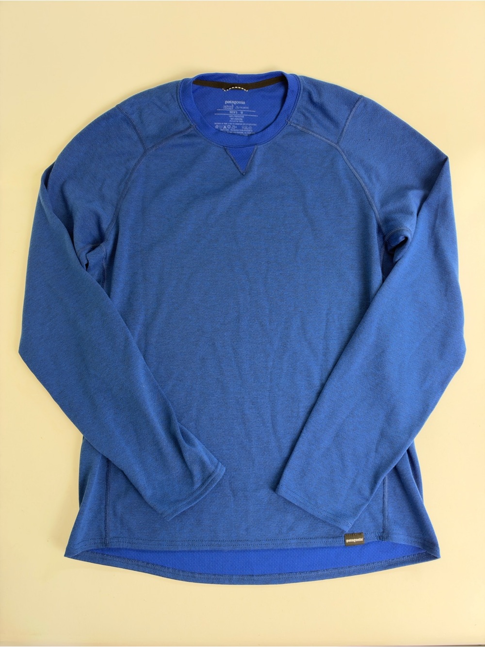 Patagonia Blue Long-Sleeve Crewneck Thermal Shirt